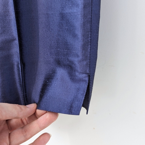 Vintage 100% Silk Iridescent Trouser Pants - Picture 5 of 13